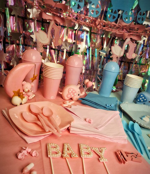 KIT BABY SHOWER ROSA